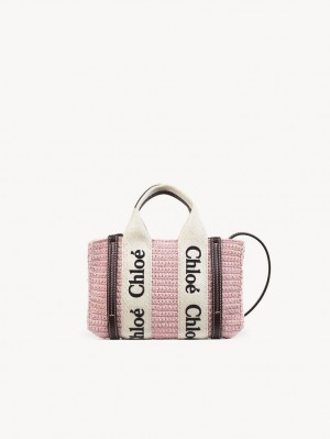 BLOSSOM PINK Chloe Mini Woody Crossbody Bags | CHE-SR13464