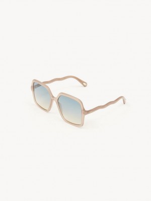 BROWN / BEIGE Chloe Zelie Sunglasses | CHE-SR14551