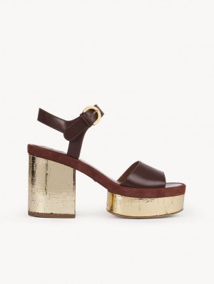 BRUNET BROWN Chloe Odina High-heel Sandals | CHE-SR14179