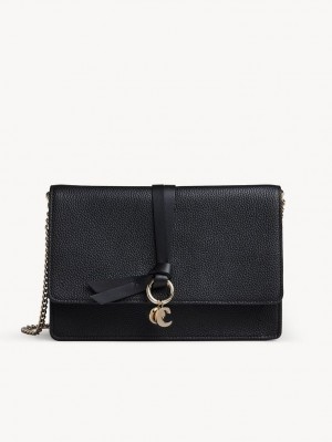 Black Chloe Alphabet Clutches | CHE-SR13750