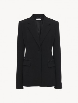 Black Chloe Bell-shaped Jackets | CHE-SR13810