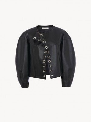 Black Chloe Boxy Jackets | CHE-SR13791