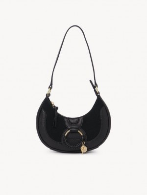 Black Chloe Hana Half Moon Mini Bags | CHE-SR14763