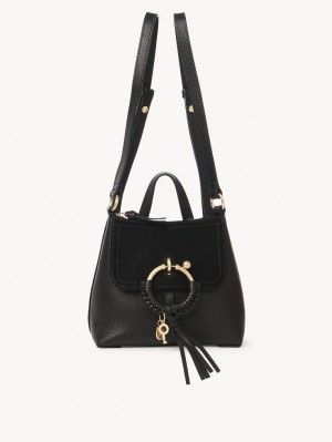 Black Chloe Joan Backpacks | CHE-SR14789