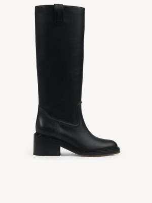 Black Chloe Mallo High Boots | CHE-SR14235