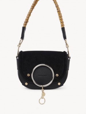 Black Chloe Mara Shoulder Bags | CHE-SR14653