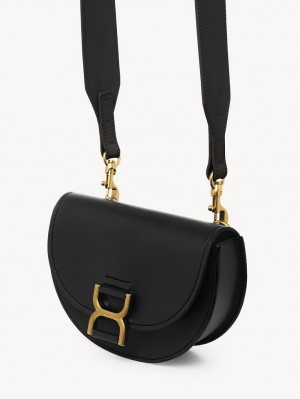 Black Chloe Marcie Mini Flap Crossbody Bags | CHE-SR13588