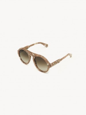 Blush Nude Chloe Gayia Sunglasses | CHE-SR14573