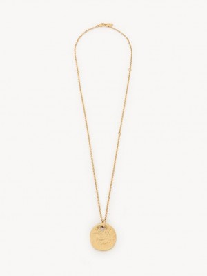 Bright Gold Chloe Penelope Necklaces | CHE-SR14451