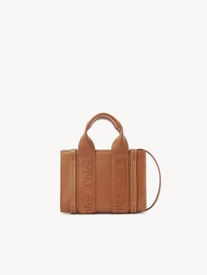 Caramel Chloe Mini Woody Crossbody Bags | CHE-SR13559