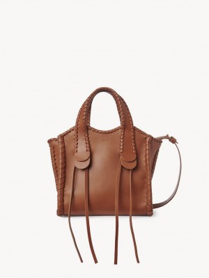 Caramel Chloe Small Mony Tote Bags | CHE-SR13310