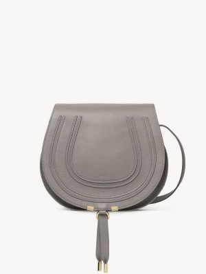 Cashmere Grey Chloe Marcie Medium Crossbody Bags | CHE-SR13471