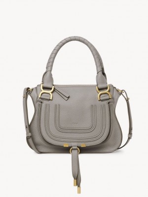 Cashmere Grey Chloe Marcie Small Double Carry Crossbody Bags | CHE-SR13547