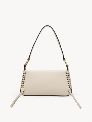 Cement Beige Chloe Tilda Uette Shoulder Bags | CHE-SR14670