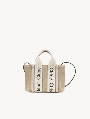 Cement Pink Chloe Woody Tote 3 Mini Bags | CHE-SR13691