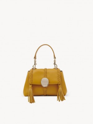 GOLDEN YELLOW Chloe Penelope Mini Soft Shoulder Bags | CHE-SR13450