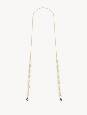 GOLD COLOR Chloe Darcey Lace Eyew Chain Earrings | CHE-SR14433