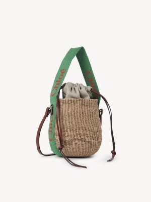 GREEN - ORANGE 1 Chloe Small Woody Baskets | CHE-SR13629