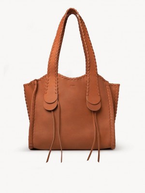 HENNA ORANGE Chloe Medium Mony Tote Bags | CHE-SR13308