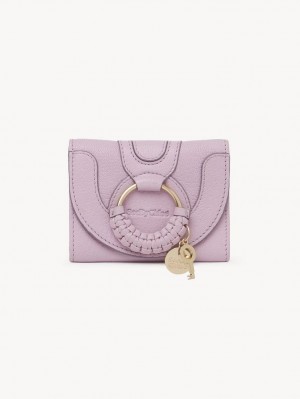 LAVENDER MIST Chloe Hana Tri-fold Compact Wallets | CHE-SR14908