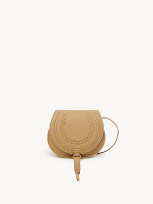 MILKY BROWN Chloe Marcie Small Crossbody Bags | CHE-SR13537