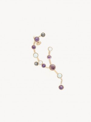 MULTICOLOR 11 Chloe Zodiac Aquarius Earrings | CHE-SR14404