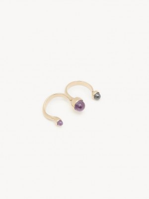 MULTICOLOR 11 Chloe Zodiac Aquarius Rings | CHE-SR14374