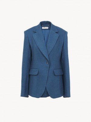 OPAL BLUE Chloe Tailored Jackets | CHE-SR13794