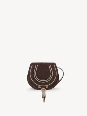 PURE BROWN Chloe Marcie Small Crossbody Bags | CHE-SR13510