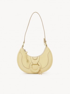 PURE YELLOW Chloe Hana Half Moon Mini Bags | CHE-SR14764