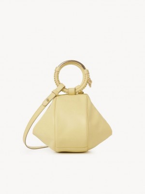 PURE YELLOW Chloe Hana Wristlet Mini Bags | CHE-SR14773