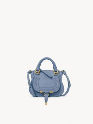 Shady Cobalt Chloe Marcie Double Carry Mini Bags | CHE-SR13724