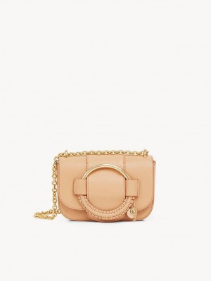 Smooth Tan Chloe Hana Chain Shoulder Bags | CHE-SR14590