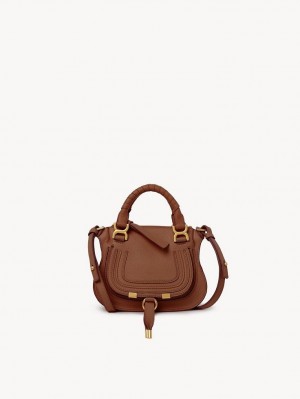 Tan Chloe Marcie Double Carry Mini Bags | CHE-SR13725