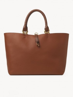 Tan Chloe Marcie Tote Bags | CHE-SR13342