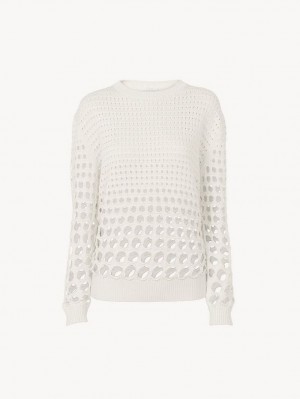 White Chloe Generous Knitwear | CHE-SR13931