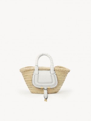 White Chloe Mini Marcie Baskets | CHE-SR13631