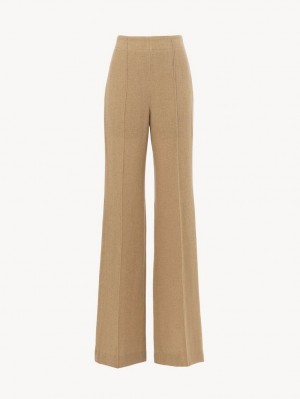 Worn Brown Chloe Wide-leg Pants | CHE-SR14026