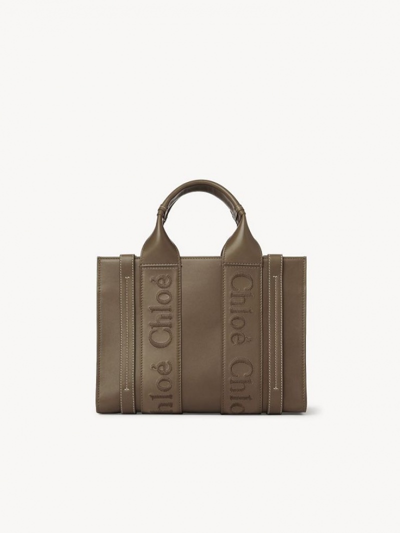 ARMY GREEN Chloe Small Woody Tote Bags | CHE-SR13339