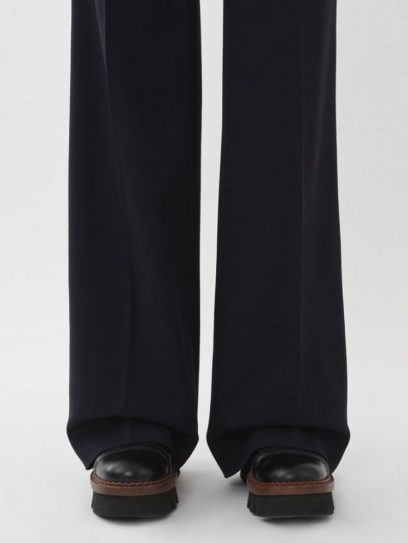 Abyss Blue Chloe Signature Straight Pants | CHE-SR13981