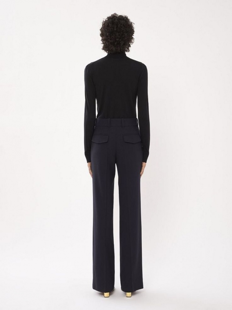 Abyss Blue Chloe Signature Straight Pants | CHE-SR14025