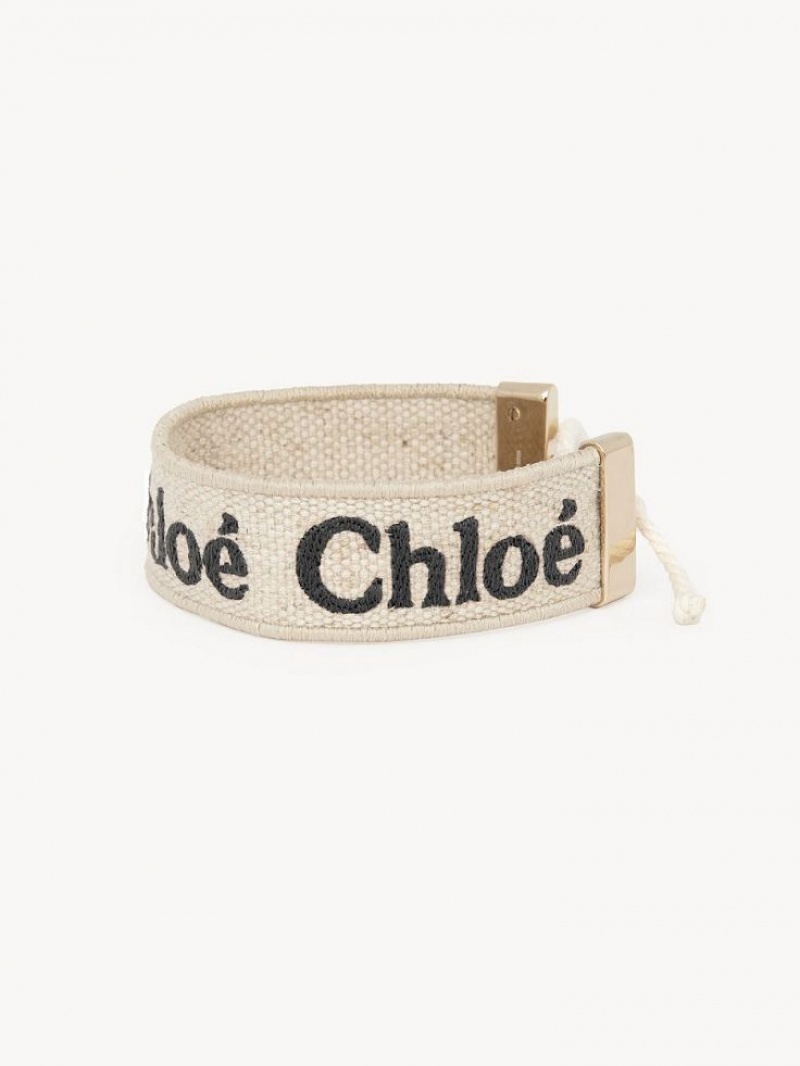 BEIGE - BLACK 1 Chloe Woody Bracelets | CHE-SR14440