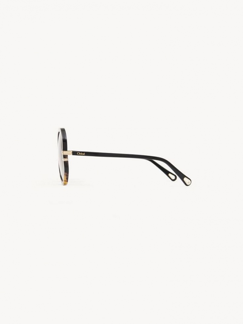 BLACK/HAVANA Chloe West Sunglasses | CHE-SR14560