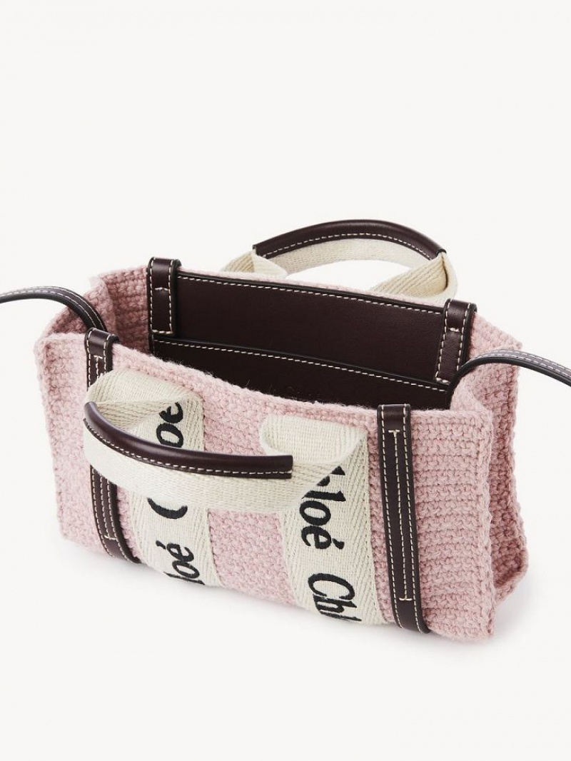 BLOSSOM PINK Chloe Mini Woody Crossbody Bags | CHE-SR13464