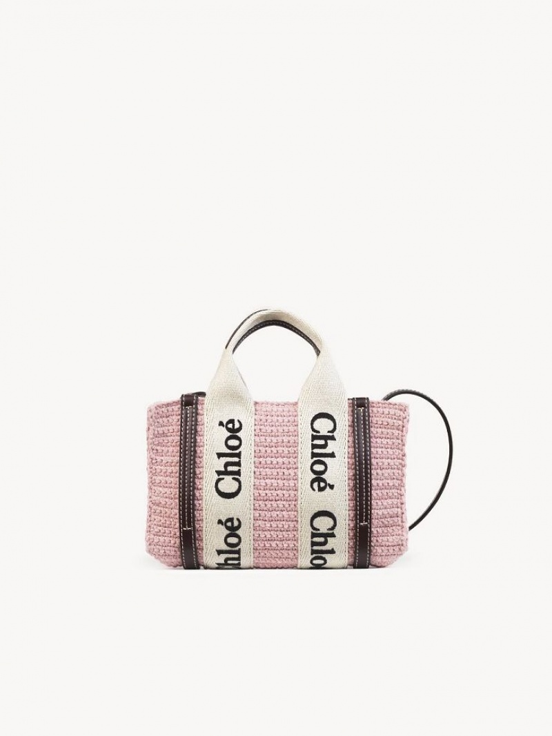 BLOSSOM PINK Chloe Mini Woody Crossbody Bags | CHE-SR13464