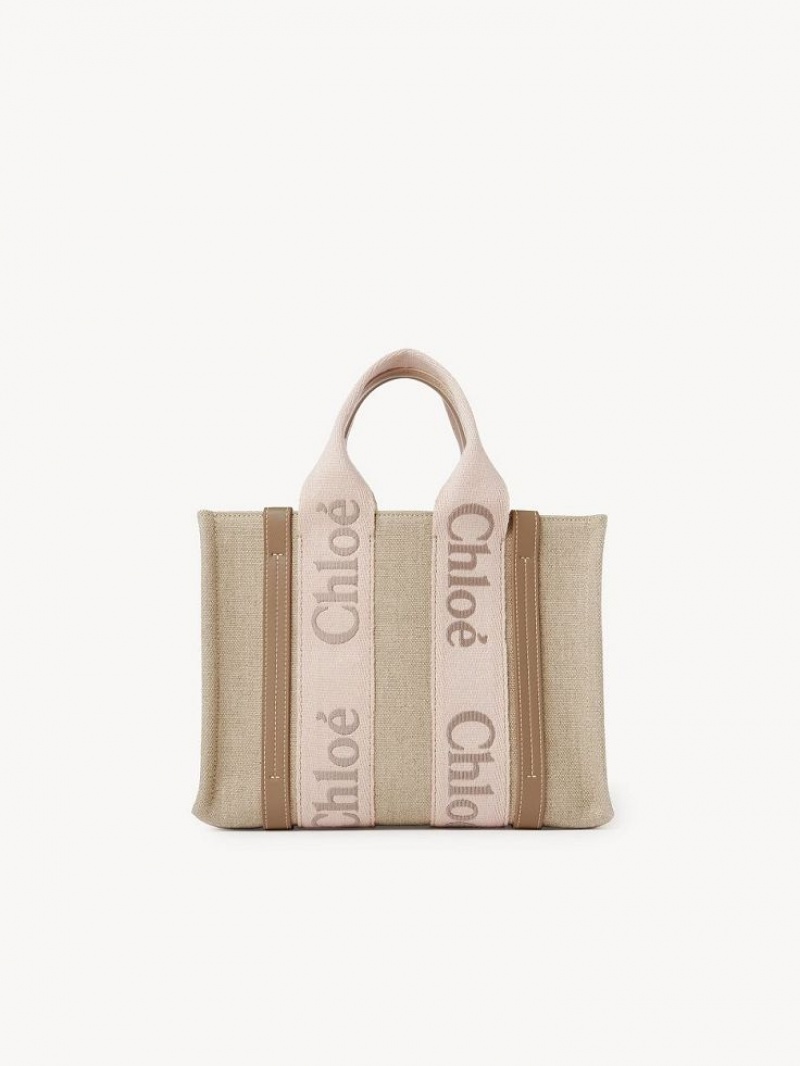 BLUSHY BEIGE Chloe Small Woody Crossbody Bags | CHE-SR13623