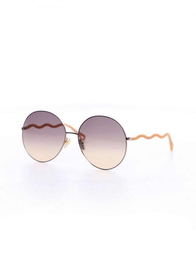 BROWN/OCHRE Chloe Noore Sunglasses | CHE-SR14536