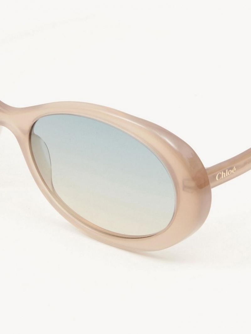 BROWN / BEIGE Chloe Zelie Sunglasses | CHE-SR14553