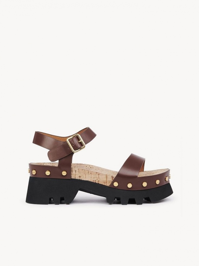 BRUNET BROWN Chloe Owena Platform Sandals | CHE-SR14161