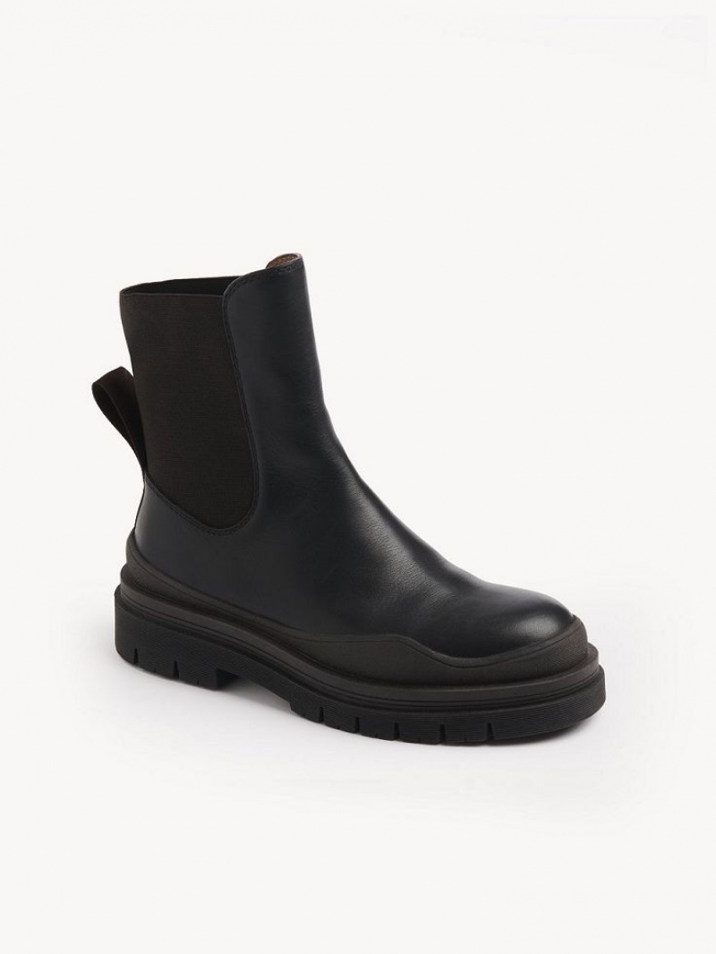 Black Chloe Alli Ankle Boots | CHE-SR14879